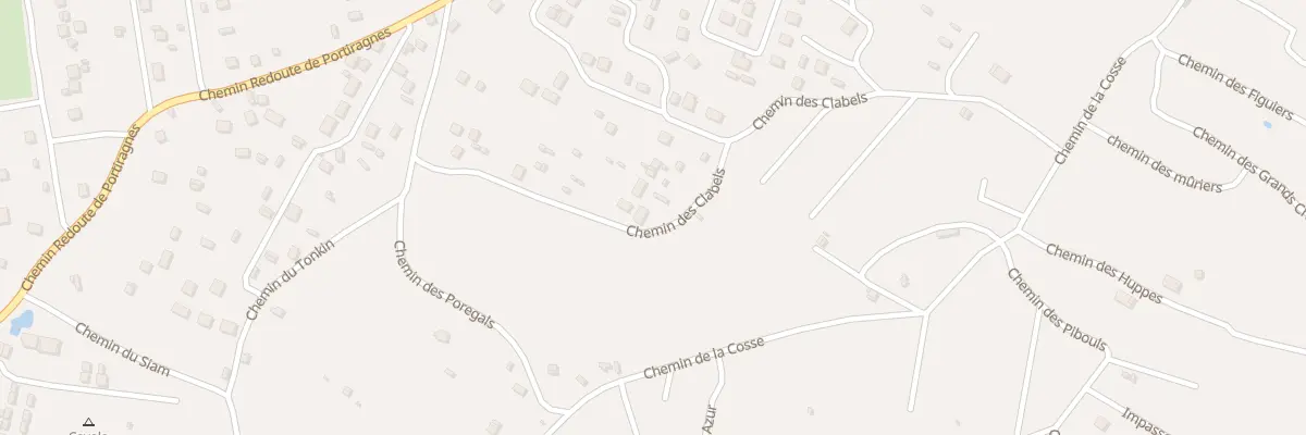 Plan du 390 Che des Clabels à Vias
