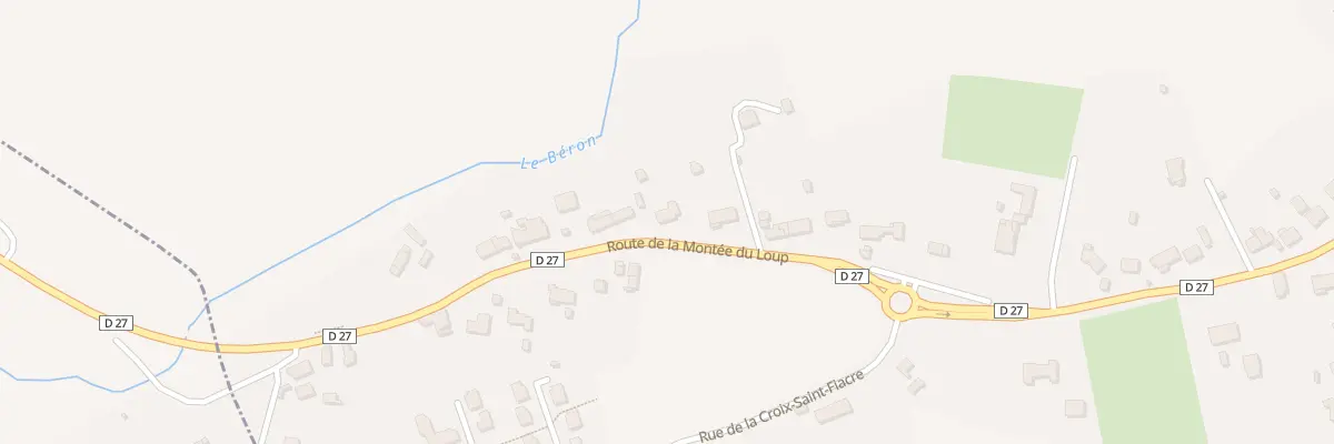 Plan du 75 Rte de la Montée du Loup à Charmeil