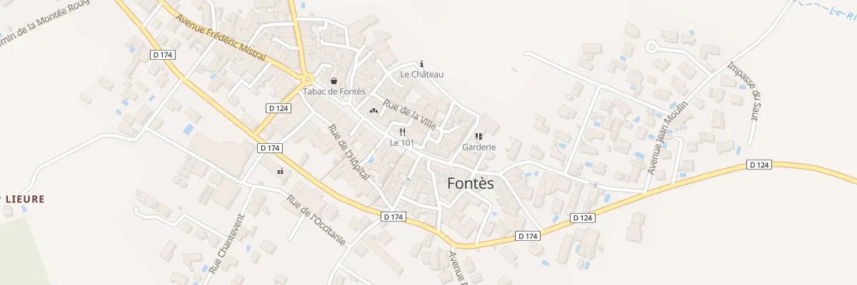 Plan du 30 Bd de la République à Fontès