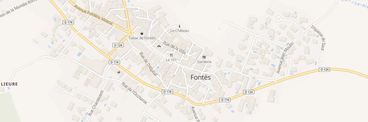 Plan du 30B Bd de la République à Fontès