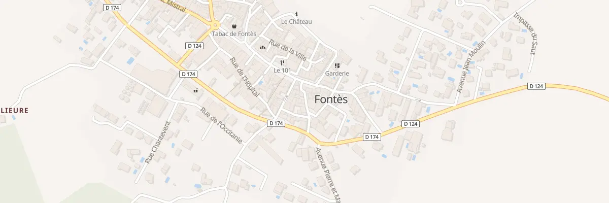 Plan du 9 Rue de la Forge à Fontès
