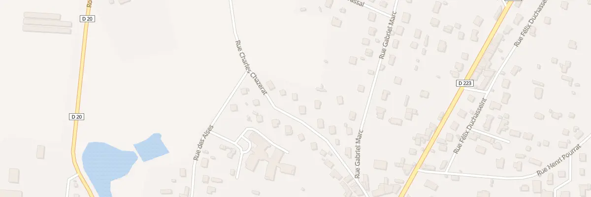 Plan du 14 Rue Charles de Chazerat à Lezoux