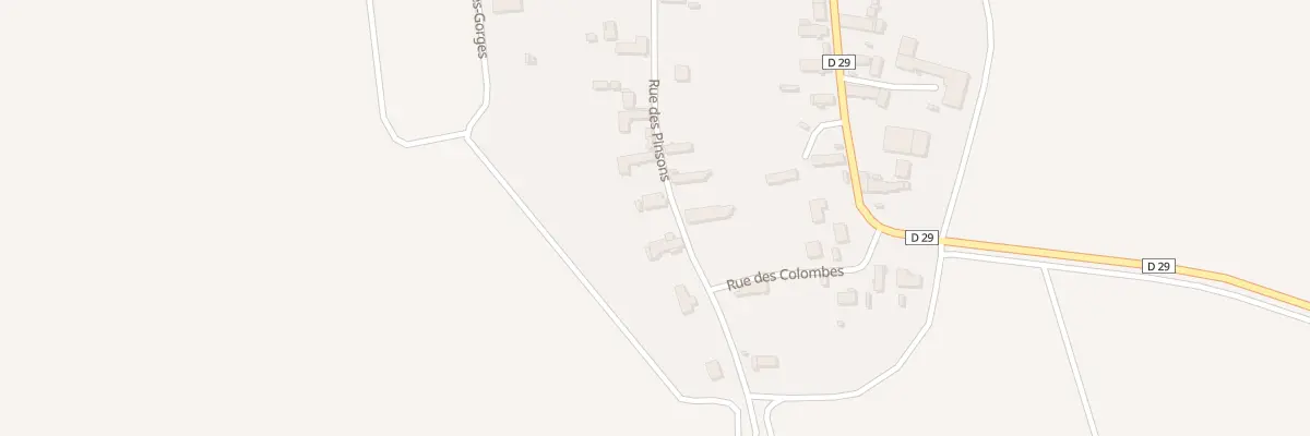 Plan du 20 Rue des Pinsons à Perceneige