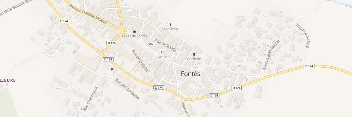 Plan du 32 Bd de la République à Fontès
