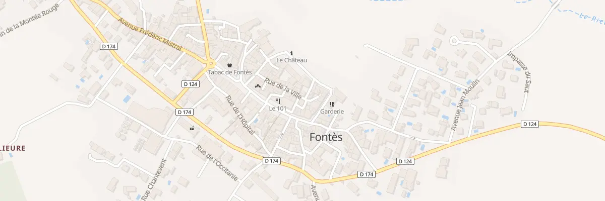 Plan du 15 Rue de la Ville à Fontès