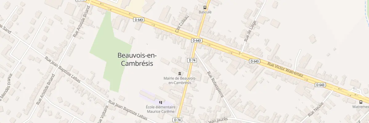 Plan du 5 Rue Marcelin Berthelot à Beauvois-en-Cambrésis