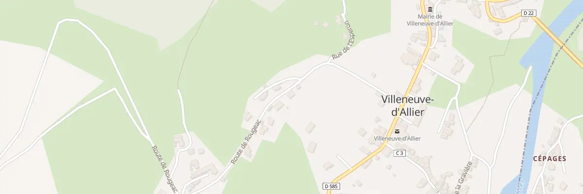 Plan du 5093A Les Charious à Villeneuve-d’Allier