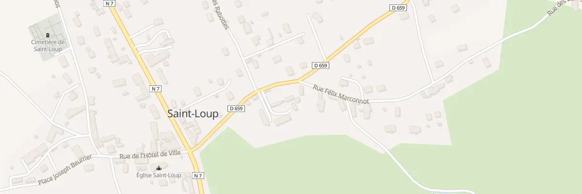 Plan du 6 Rte Departementale 659 à Saint-Loup