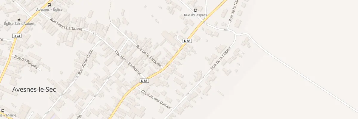 Plan du 9 Rue Roger Salengro à Avesnes-le-Sec