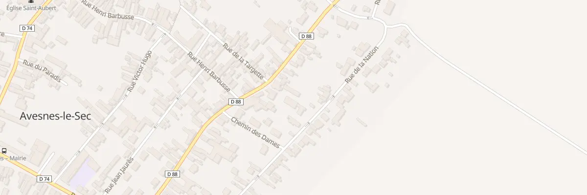 Plan du 15 Rue Roger Salengro à Avesnes-le-Sec