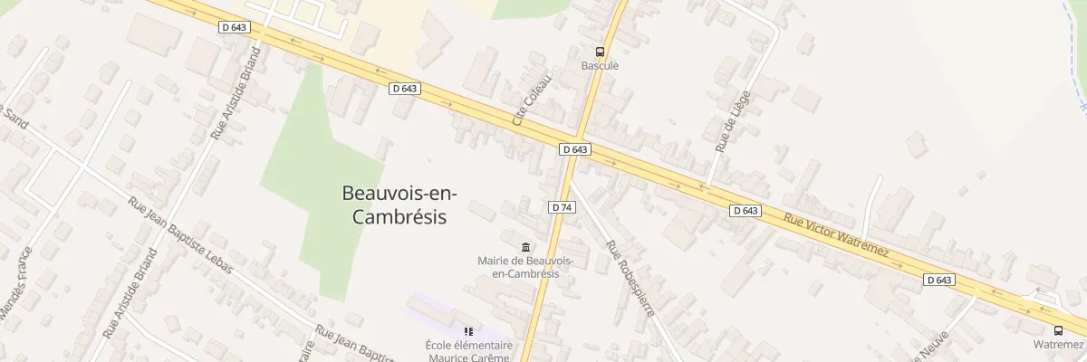 Plan du 1 Rue Marcelin Berthelot à Beauvois-en-Cambrésis