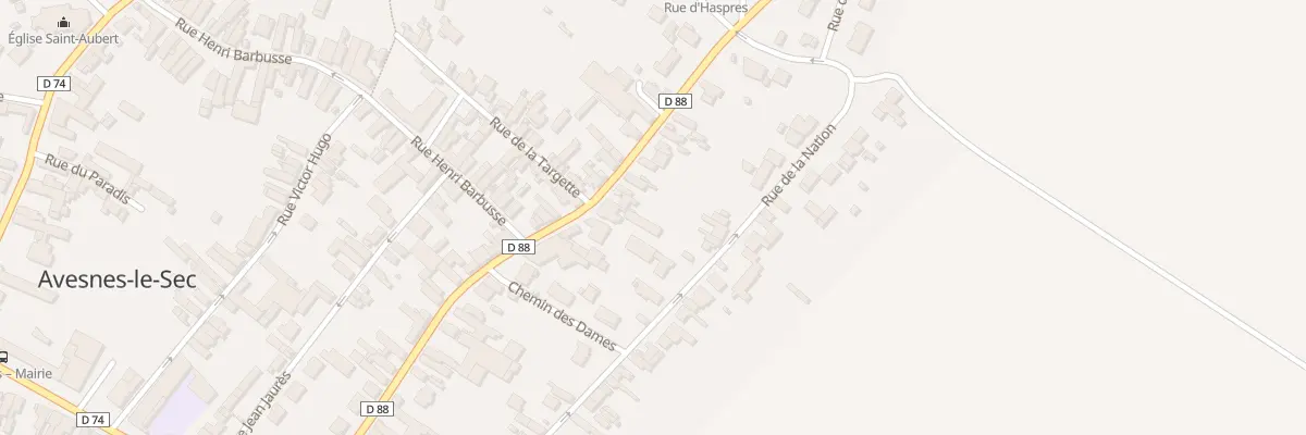 Plan du 13 Rue Roger Salengro à Avesnes-le-Sec