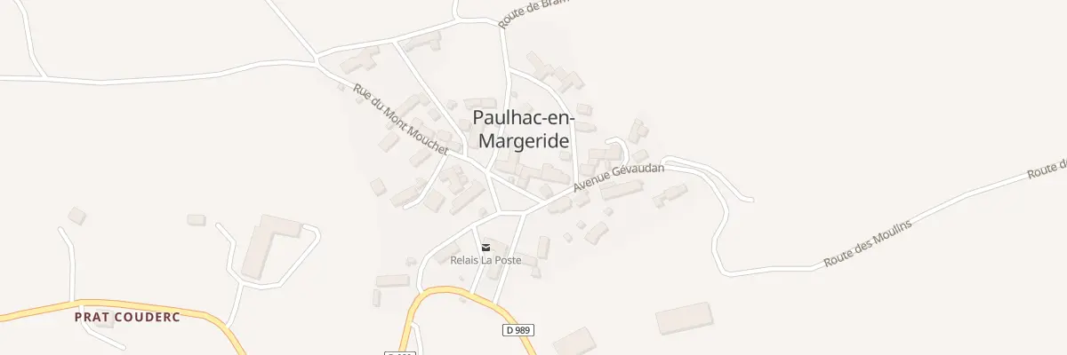 Plan du 5047 Paulhac à Paulhac-en-Margeride