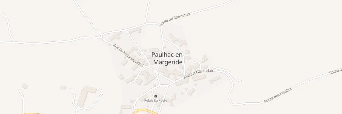 Plan du 5064 Paulhac à Paulhac-en-Margeride