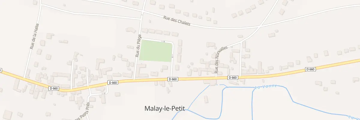 Plan du 15 Rue des Jardins à Malay-le-Petit