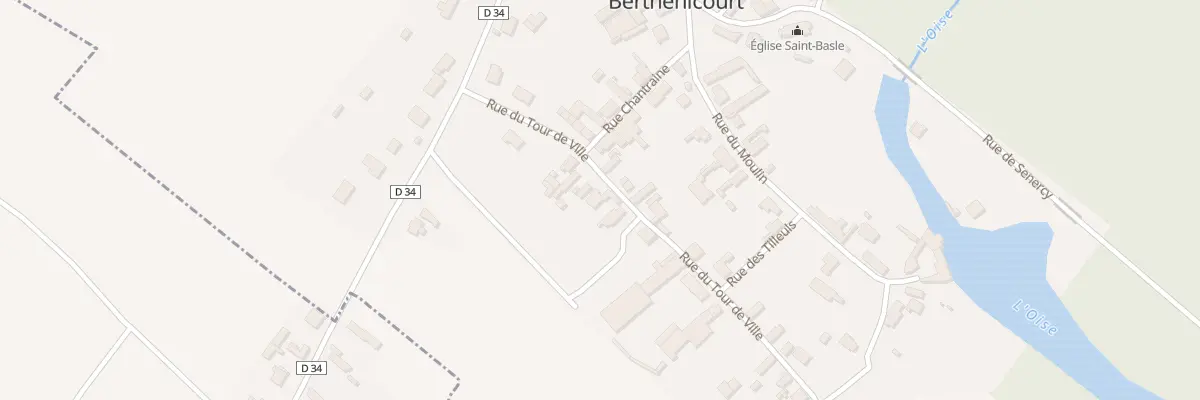 Plan du 6 Rue du Tour de Ville à Berthenicourt