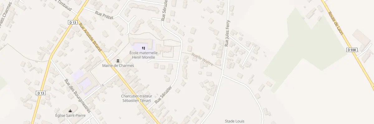 Plan du 33 Rue Séruzier à Charmes