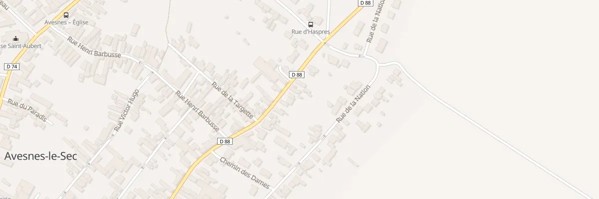 Plan du 7 Rue Roger Salengro à Avesnes-le-Sec