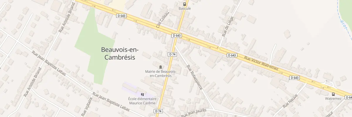Plan du 6 Rue Marcelin Berthelot à Beauvois-en-Cambrésis