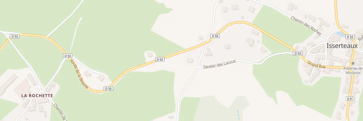 Plan du 5422 Bourg d’Isserteaux à Isserteaux