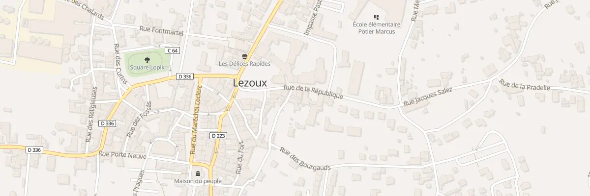 Plan du 3 Rue du Malintrat à Lezoux
