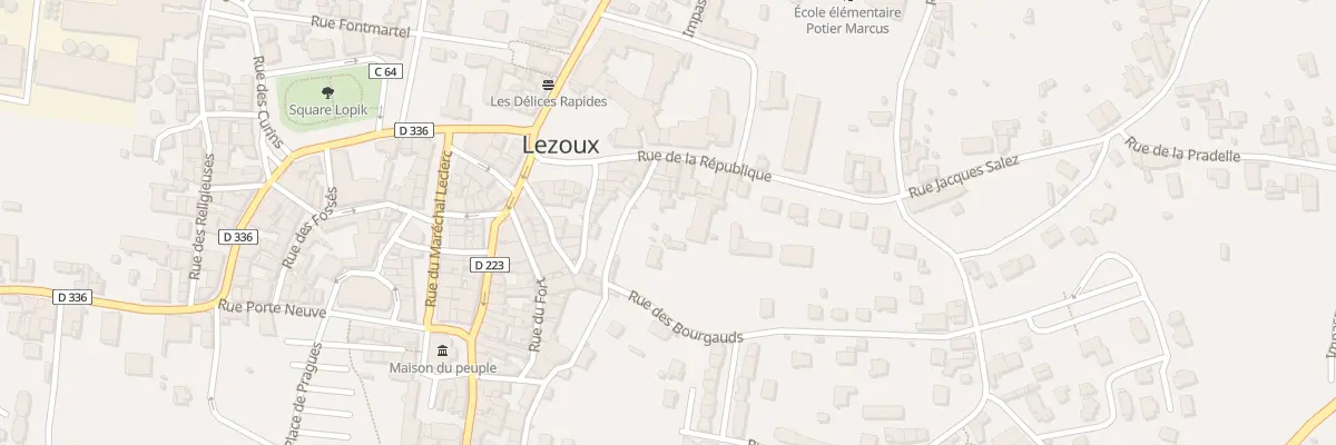 Plan du 10 Rue de la République à Lezoux