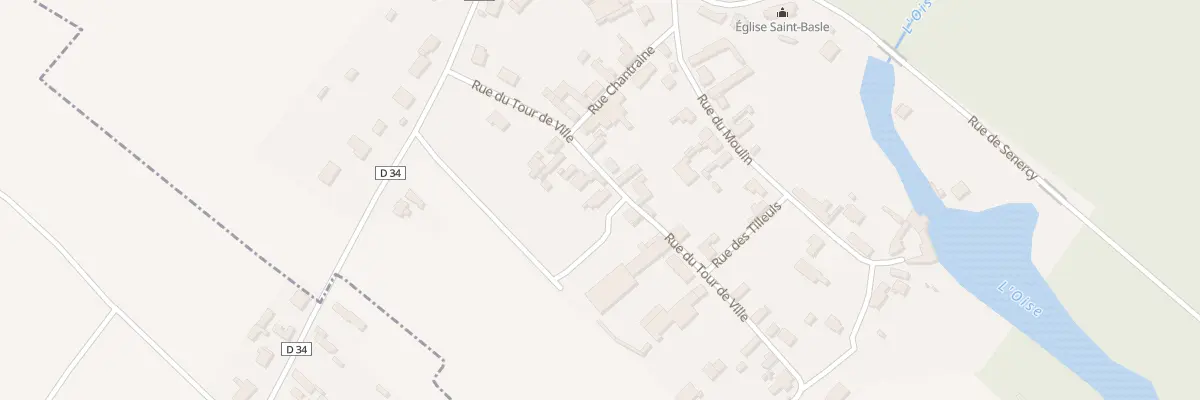 Plan du 8 Rue du Tour de Ville à Berthenicourt