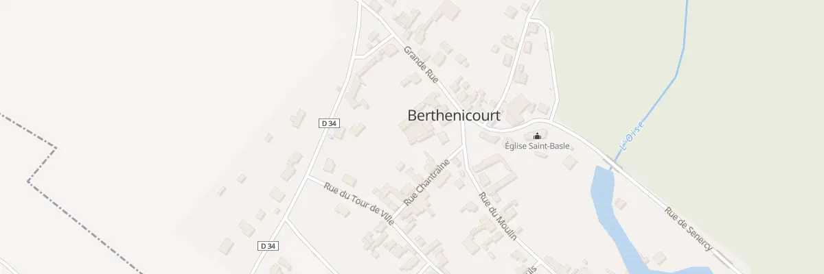 Plan du 10 Gr Gde Rue à Berthenicourt