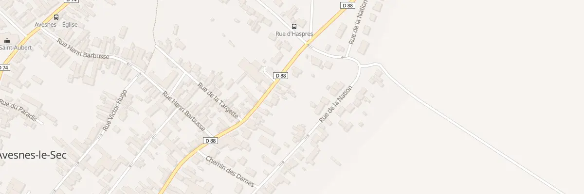 Plan du 5 Rue Roger Salengro à Avesnes-le-Sec
