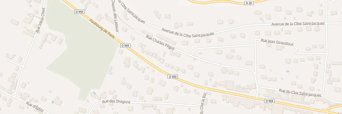 Plan du 25 Rue Charles Péguy à Joigny