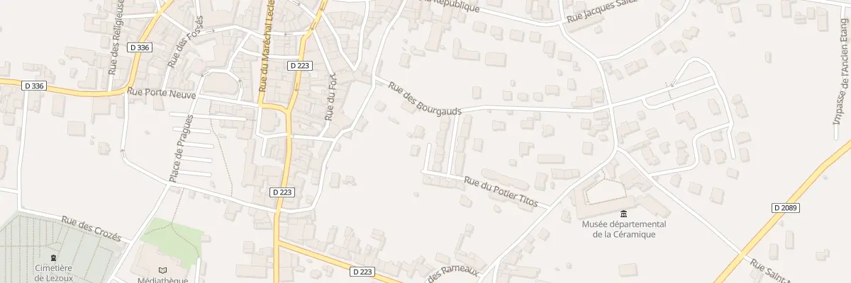 Plan du 22 Rue du Potier Titos à Lezoux