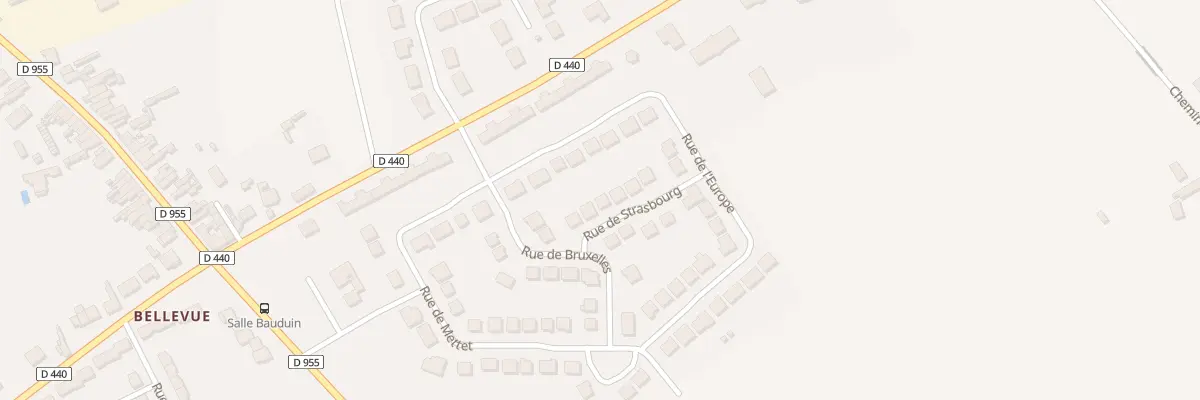 Plan du 5 Rue de Strasbourg à Denain
