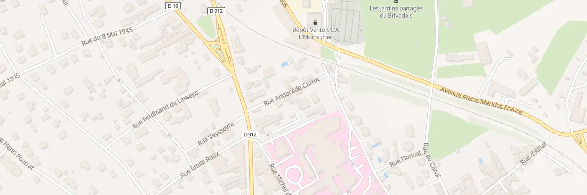 Plan du 3 Rue Andocede Carrot à Brioude