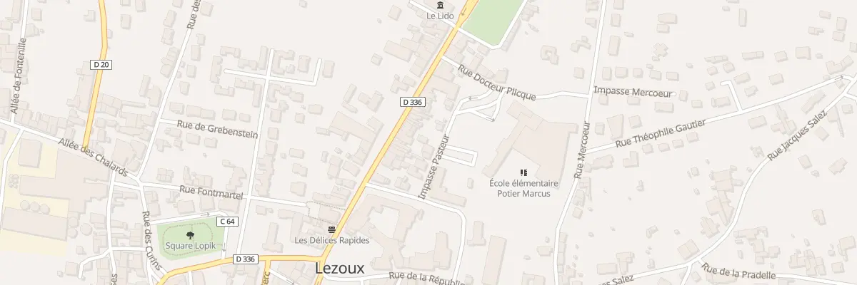 Plan du 22 Rue Saint-Taurin à Lezoux