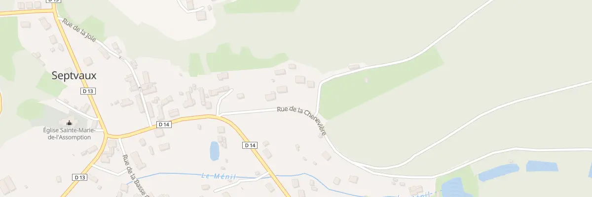 Plan du 11 Rue de la Chenevière à Septvaux