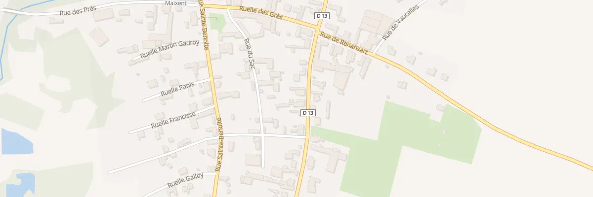 Plan du 48 Rue Saint Maixent à Brissy-Hamégicourt