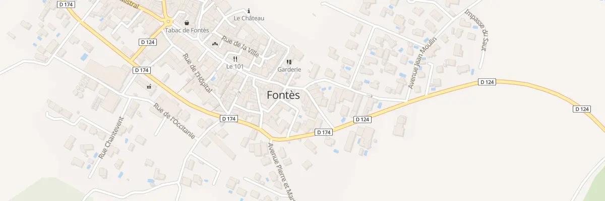 Plan du 10 Av Paul Valéry à Fontès
