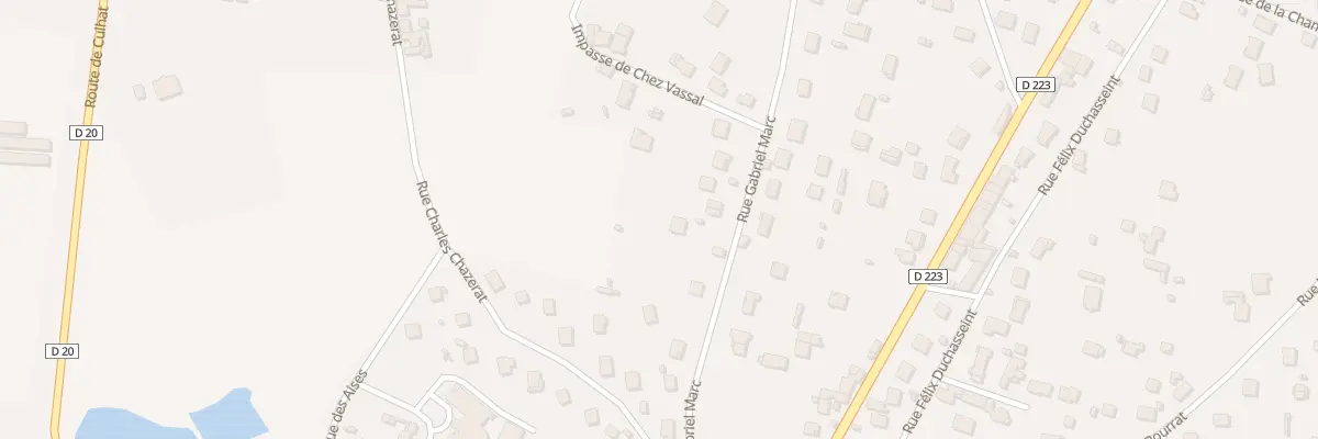 Plan du 9 Rue Gabriel Marc à Lezoux