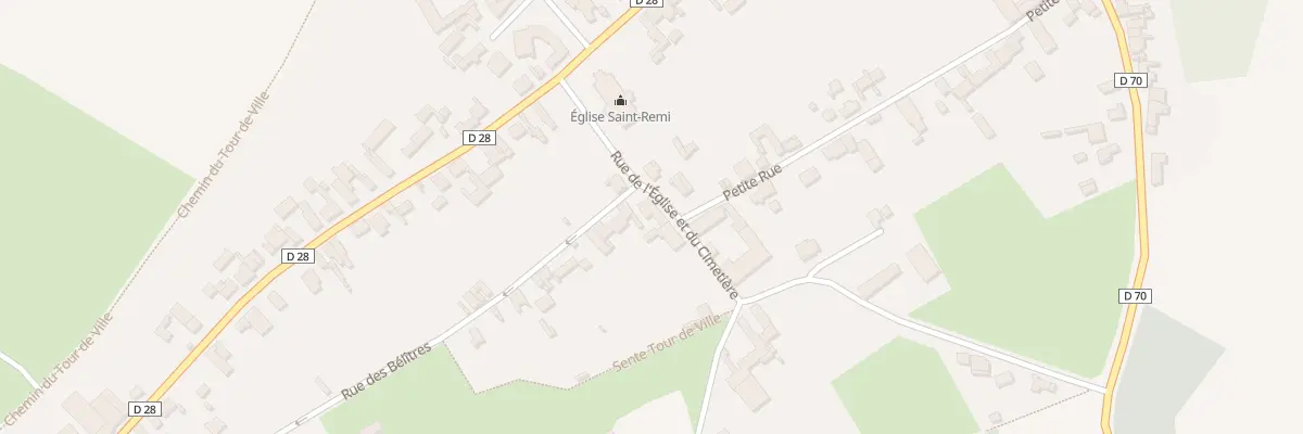 Plan du 2 Rue de l’Eglise et du Cimetier à Brancourt-le-Grand