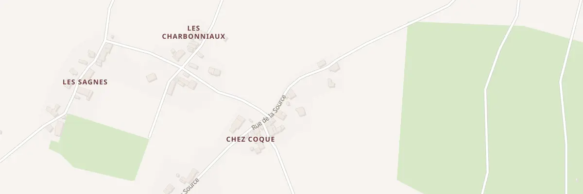 Plan du 689 Rue de la Source/chez Coque à Glaine-Montaigut