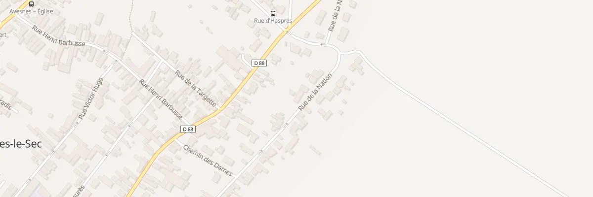 Plan du 23 Rue de la Nation à Avesnes-le-Sec