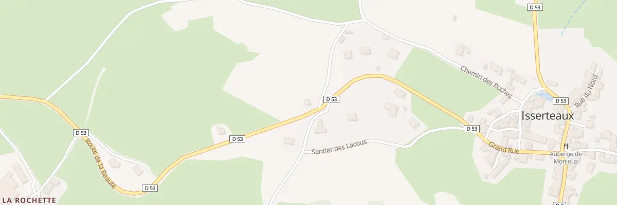 Plan du 5363 Montjoux à Isserteaux