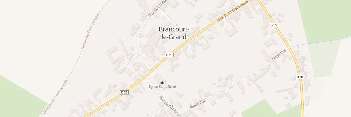 Plan du 6 Rue du 11 Nov 1918 à Brancourt-le-Grand