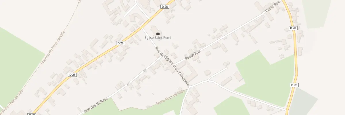 Plan du 1B Rue de l’Eglise et du Cimetier à Brancourt-le-Grand