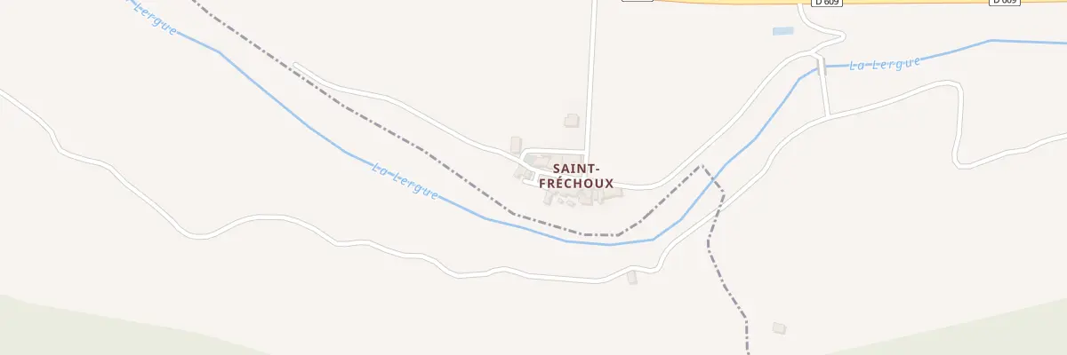 Plan du 5148 Saint-Fréchoux au Bosc