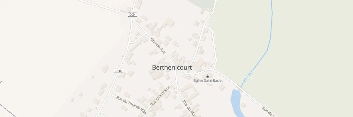 Plan du 15 Gr Gde Rue à Berthenicourt