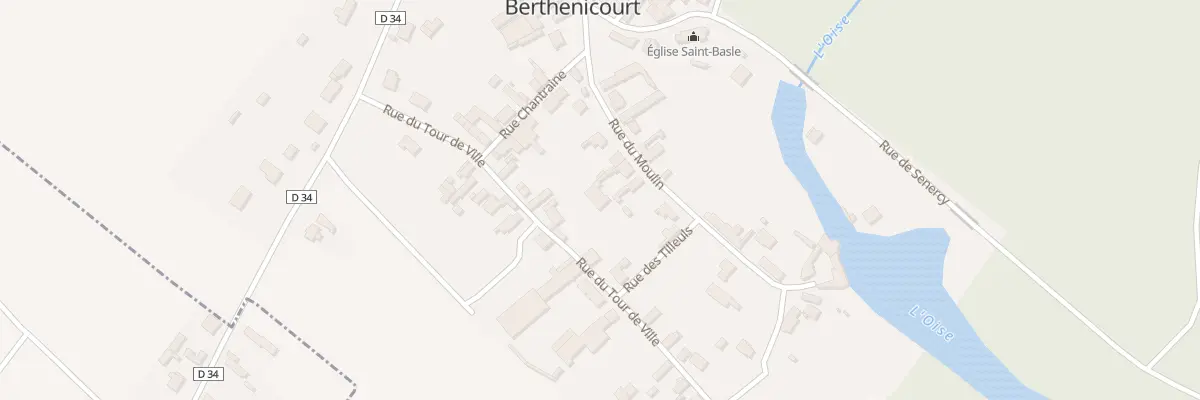 Plan du 7B Rue du Tour de Ville à Berthenicourt