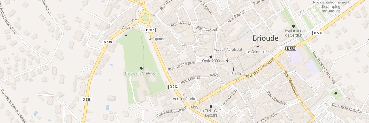 Plan du 14 Rue de l’Arcade à Brioude