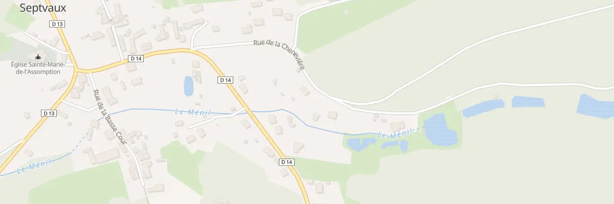 Plan du 6 Rue de la Chenevière à Septvaux