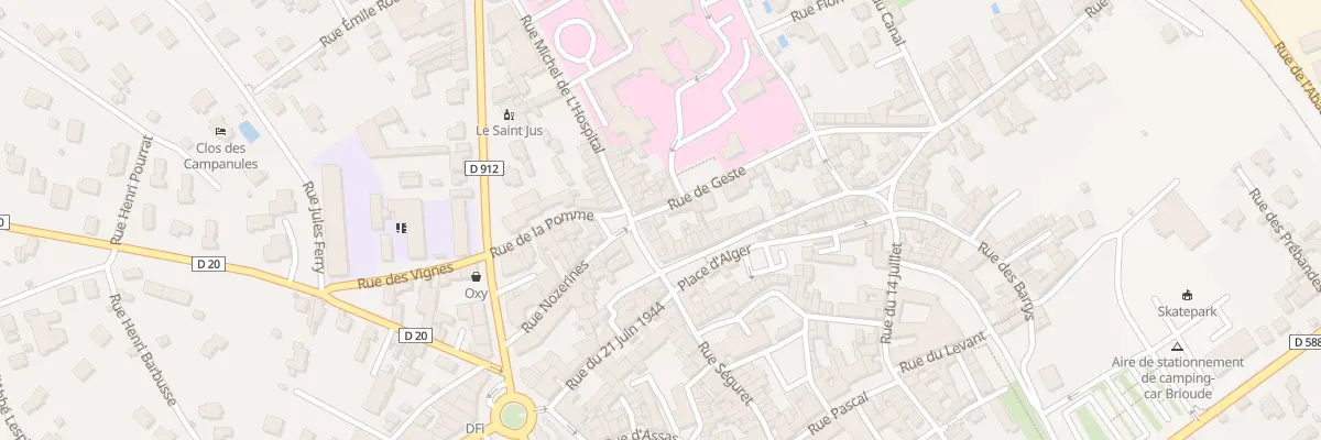 Plan du 35 Rue de Geste à Brioude